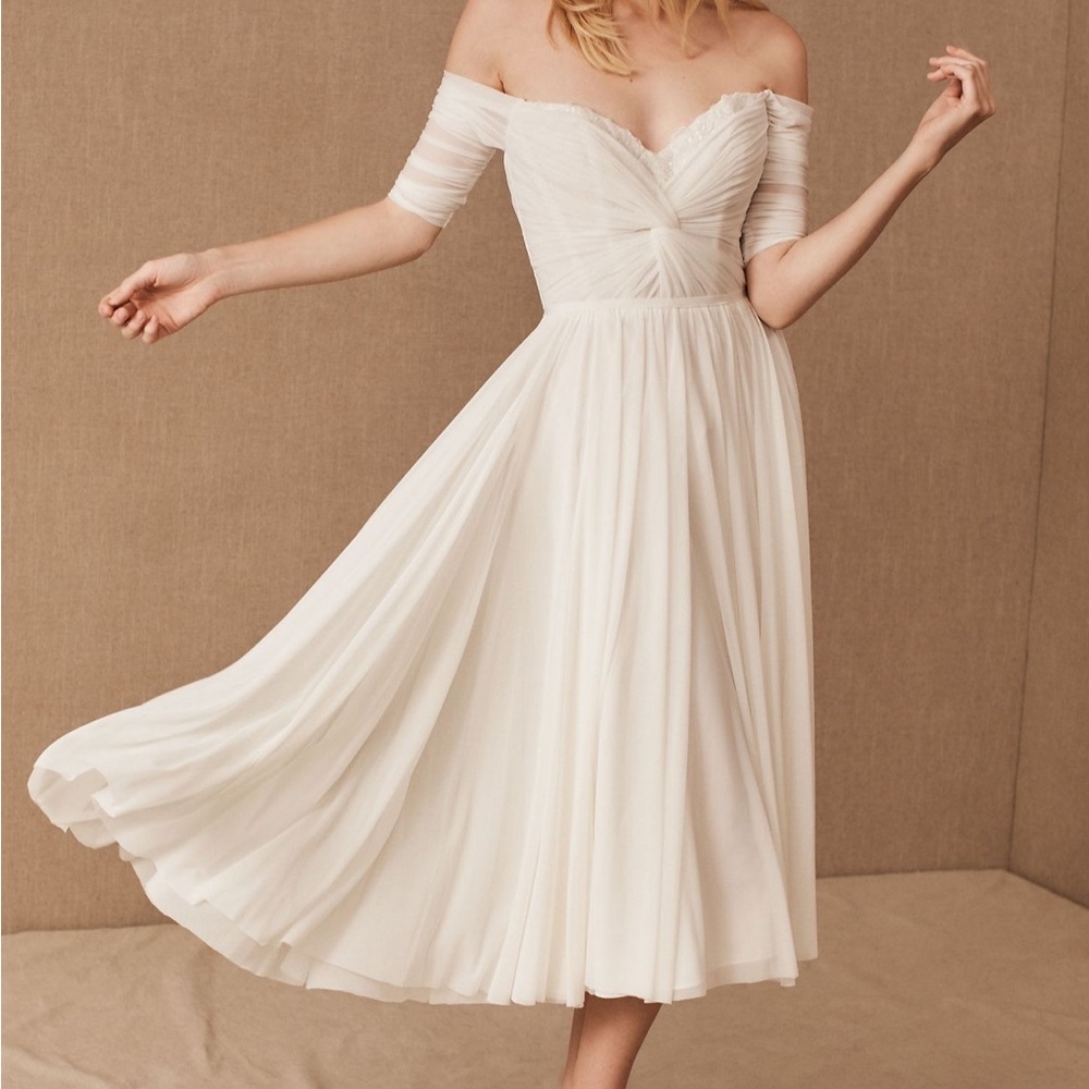 Elegant Off-Shoulder White Dress